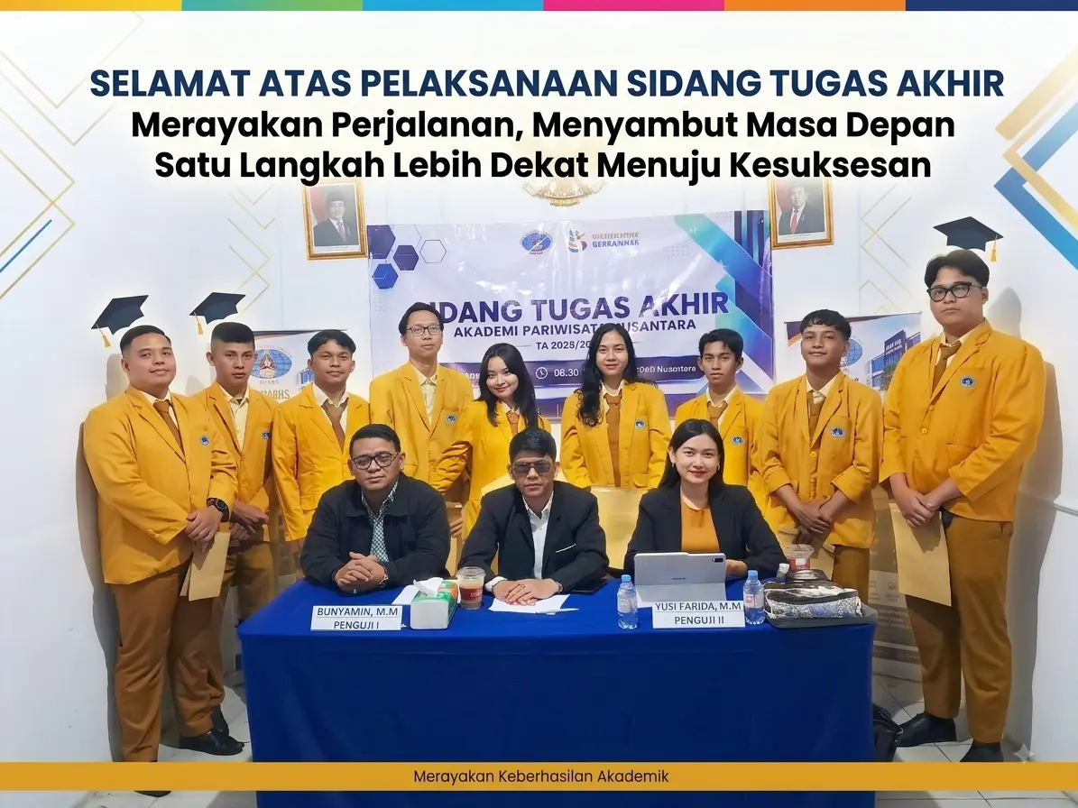 SELAMAT ATAS PELAKSANAAN SIDANG TUGAS AKHIR| Merayakan Perjalanan, Menyambut Masa Depan | Satu Langkah Lebih Dekat Menuju Kesuksesan